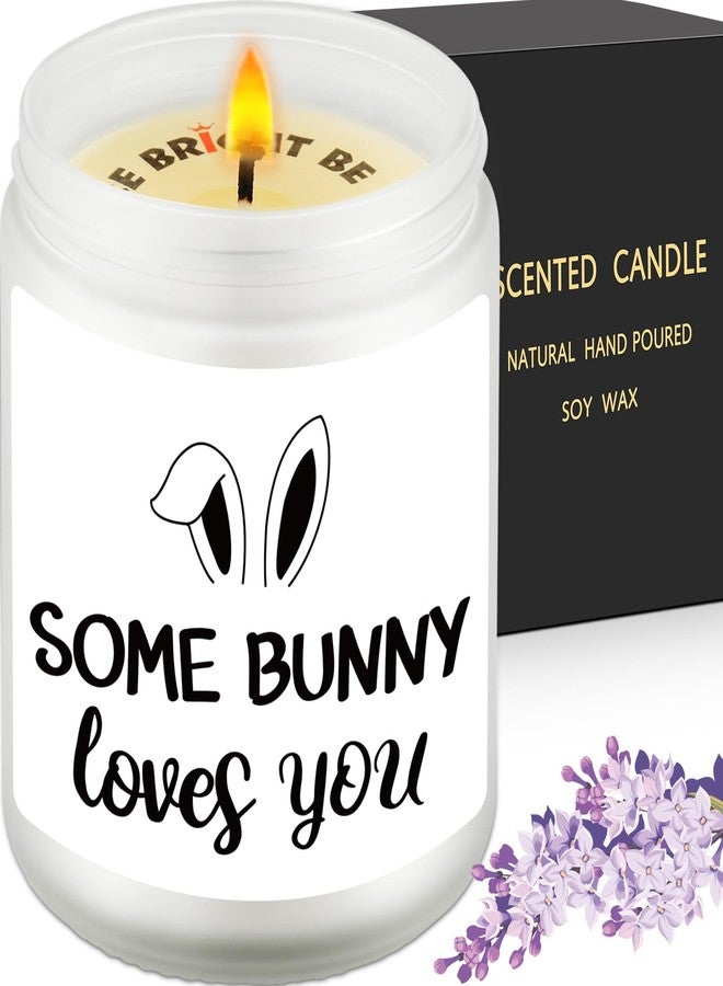 VIISPIRIT Some Bunny Loves You Happy Easter Gift for Her, Easter Gift for Him, Cute Candle Holiday Decoration, BFF Friend Gifts, Easterday Decor, Gifts for Mom, Easterday Bunny Basket Ideas, Scented Soy Candle - Image 1